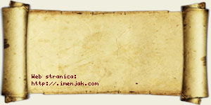 Jesenka Raković vizit kartica